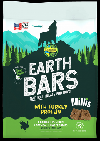 EarthBars Minis Turkey & Barley & Pumpkin Dog Treats