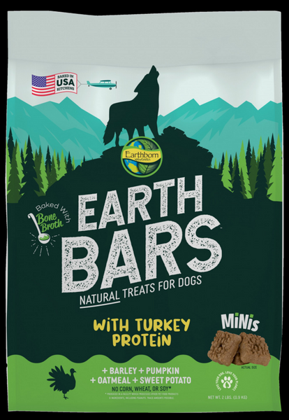 EarthBars Minis Turkey & Barley & Pumpkin Dog Treats