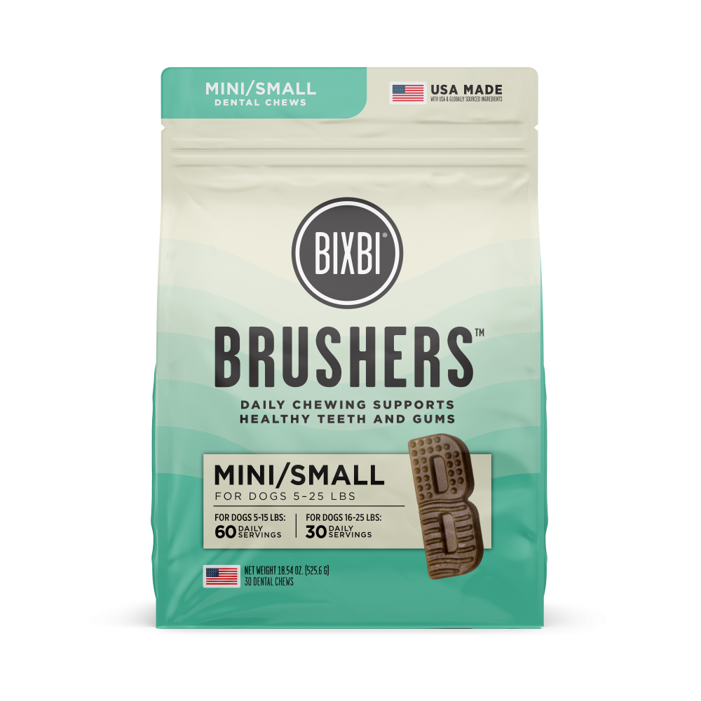 Bixbi Dog Brushers Dental Chew for Small Dogs