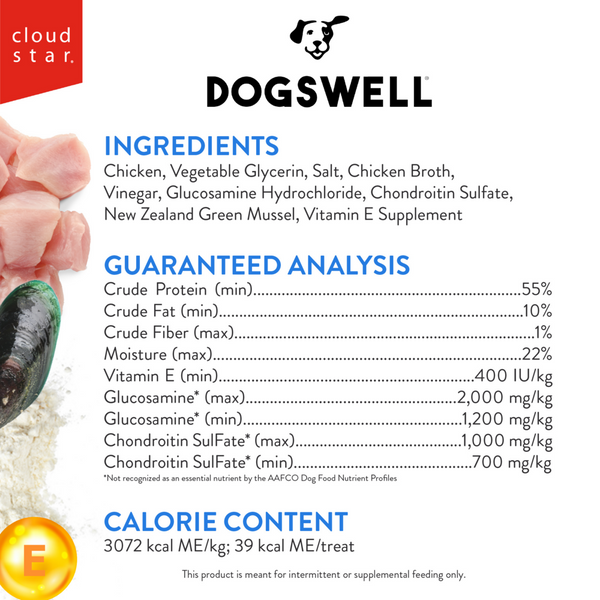 Dogswell Hip & Joint Jerky Chicken Breast Dog Treats