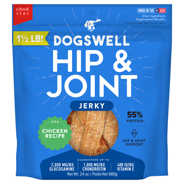Dogswell Hip & Joint Jerky Chicken Breast Dog Treats