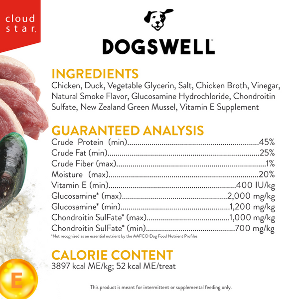 Dogswell Hip & Joint Jerky Duck Dog Treats