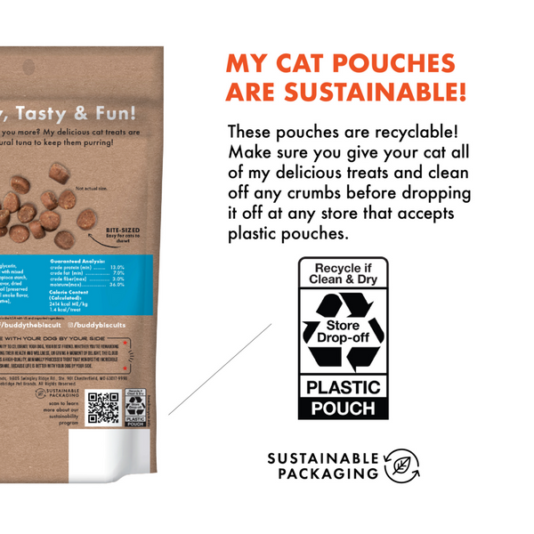 Buddy Biscuits Grain Free Tempting Tuna Cat Treats
