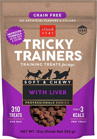 Cloud Star Tricky Trainers Soft & Chewy Grain Free Liver Dog Treats