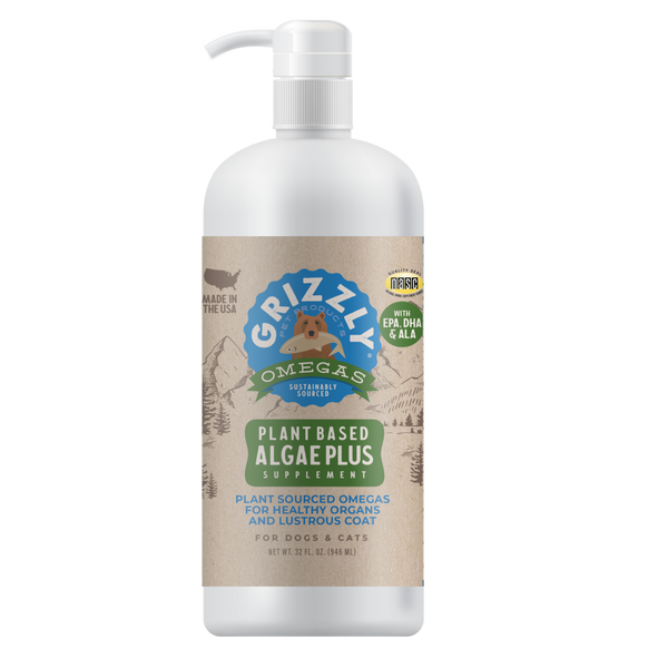 Grizzly Algal Plus Omega 3-6-9 Food Supplement for Dogs and Cats