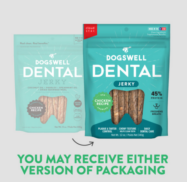 Dogswell Dental Jerky Chicken Dog Treats