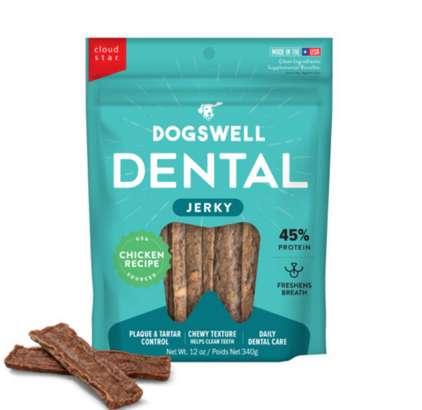 Dogswell Dental Jerky Chicken Dog Treats