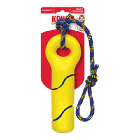 Kong Squeezz Tennis Buoy With Rope Dog Toy