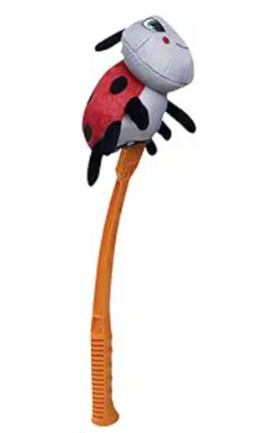Flingerz Bugs Ladybug with Launcher Dog Toy