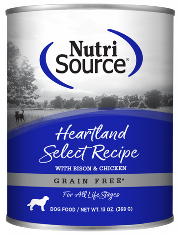 NutriSource Grain Free Heartland Select Formula Canned Dog Food