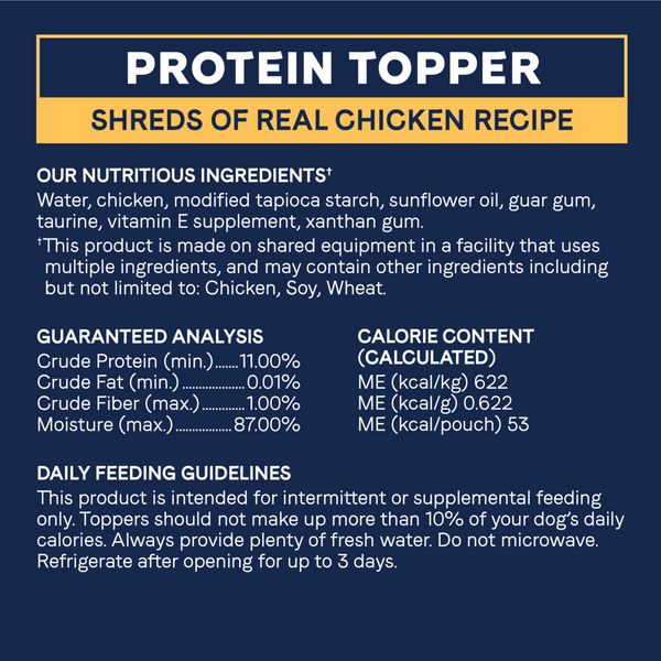 Canidae Pure Protein Topper, Shreds of Real Chicken in Gravy