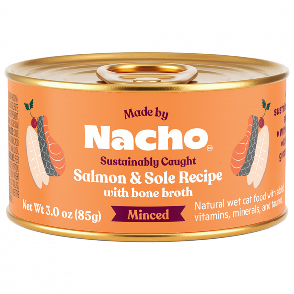 Made By Nacho Sustainably Caught Minced Salmon & Sole Recipe With Bone Broth