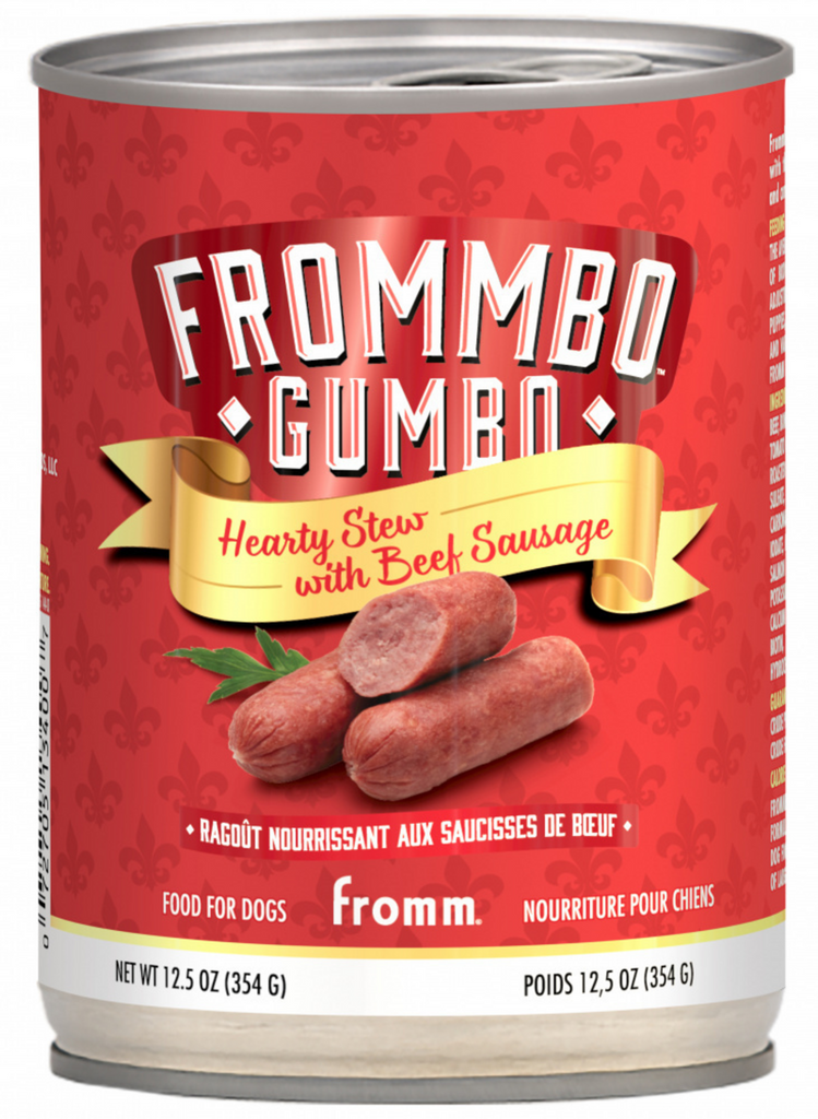 Frommbo Gumbo Hearty Stew with Beef Sausage for Dogs