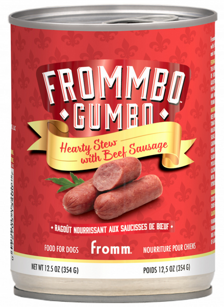 Frommbo Gumbo Hearty Stew with Beef Sausage for Dogs