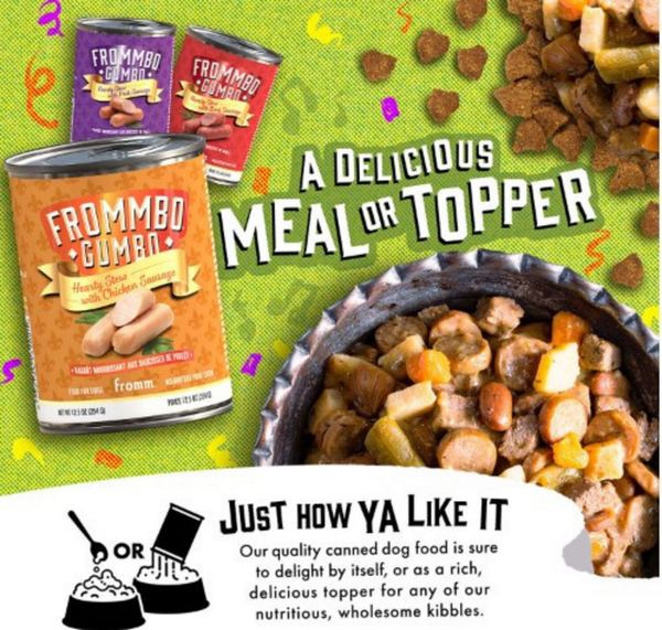 Frommbo Gumbo Hearty Stew with Chicken Sausage for Dogs