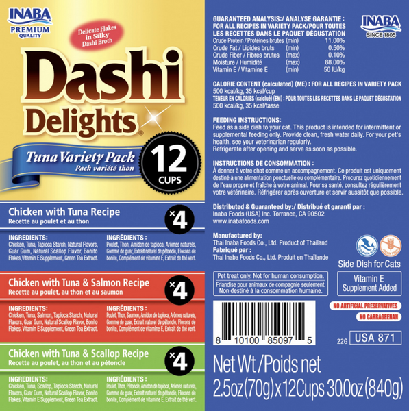 Inaba Dashi Delights Tuna Variety Pack