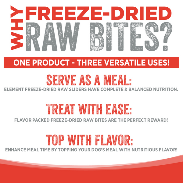 NutriSource Element Series Freeze Dried Raw Bites Beef and Lamb Recipe
