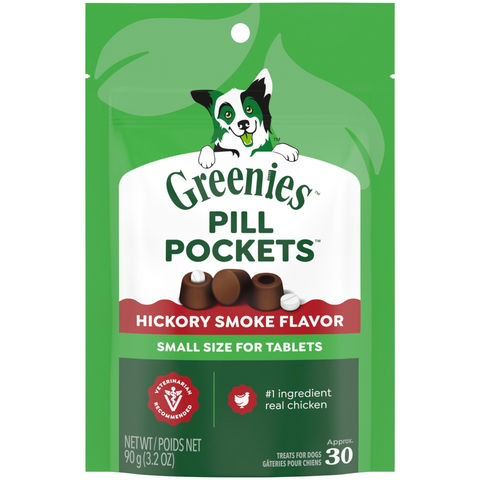 Greenies Pill Pockets Canine Hickory Smoke Flavor Dog Treats Tablet