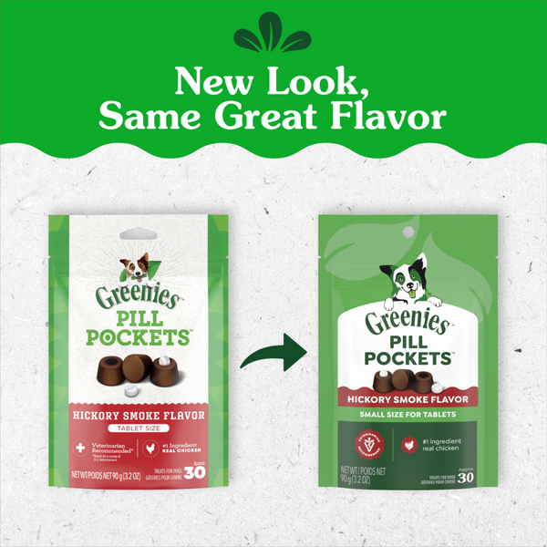 Greenies Pill Pockets Canine Hickory Smoke Flavor Dog Treats Tablet