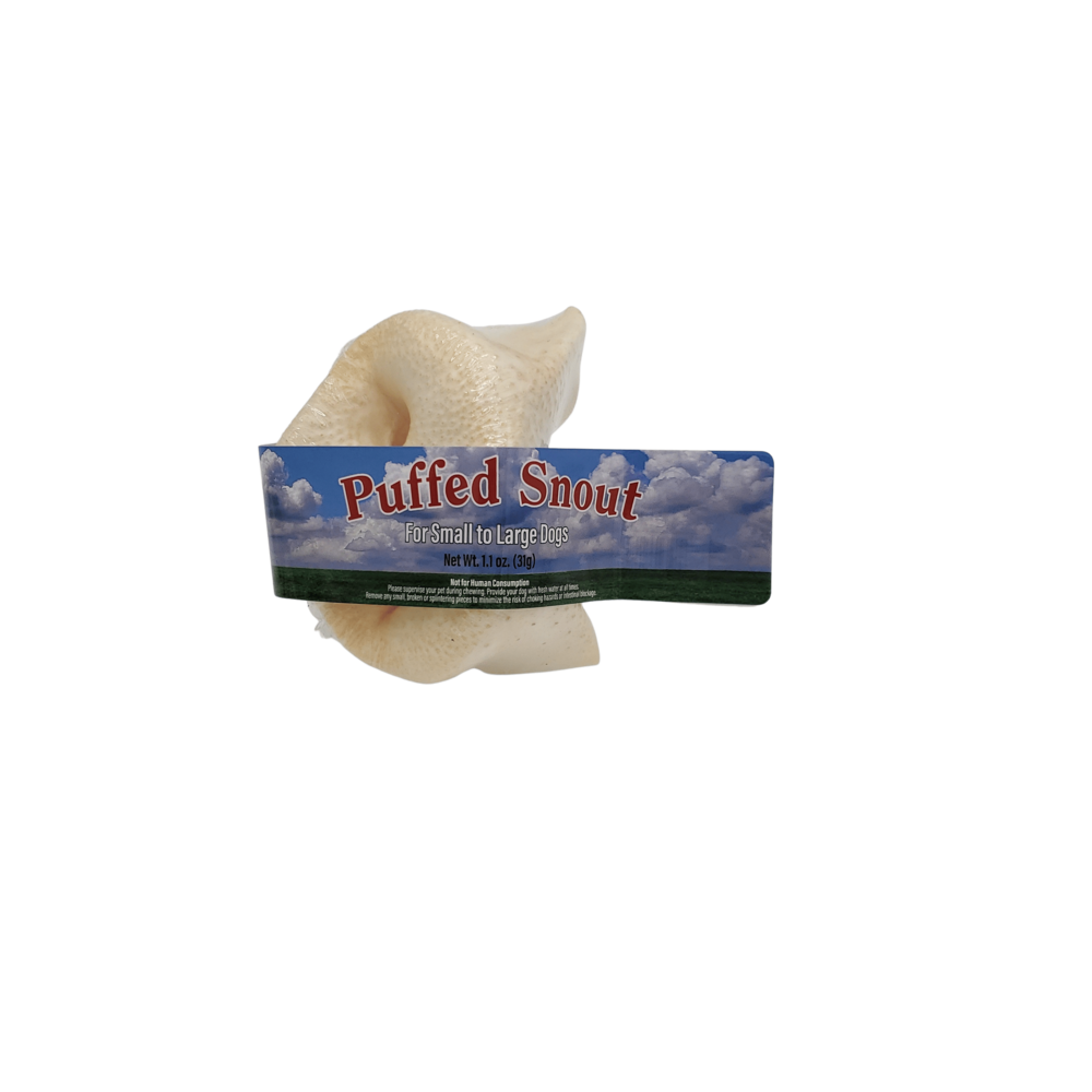 Nature's Own Puffed Pork Snout Dog Treats