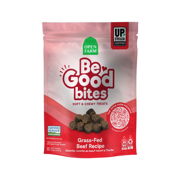 Open Farm Be Good Bites Grass Fed Beef Soft & Chewy Dog Treats