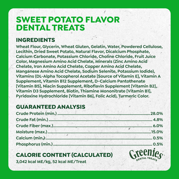 Greenies Dental Bone Sweet Potato  Petite