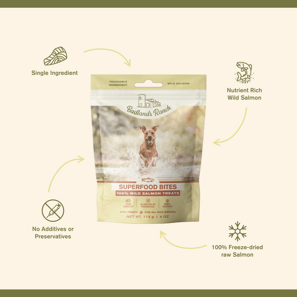 Badlands Ranch Superfood Bites Salmon Treats