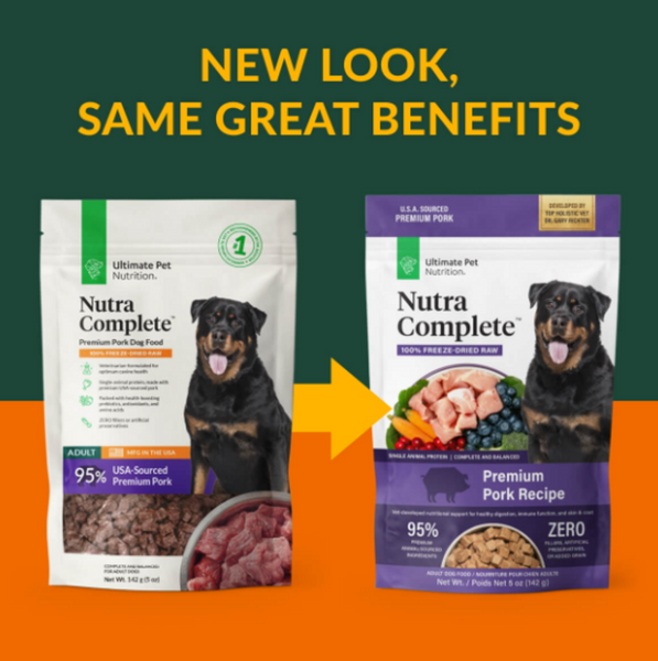 Ultimate Pet Nutrition Freeze Dried Nutra Complete Pork Dog Food