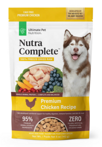 Ultimate Pet Nutrition Freeze Dried Nutra Complete Chicken Dog Food