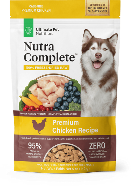 Ultimate Pet Nutrition Freeze Dried Nutra Complete Chicken Dog Food