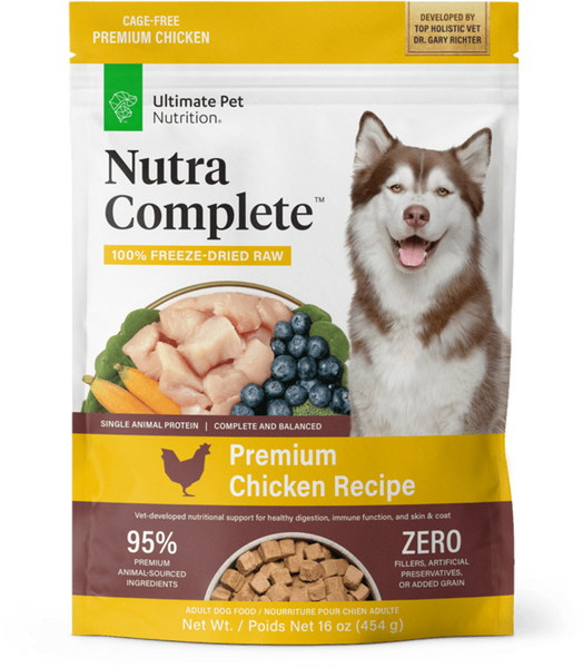 Ultimate Pet Nutrition Freeze Dried Nutra Complete Chicken Dog Food