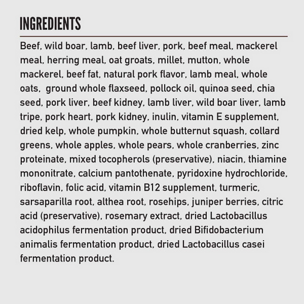 Orijen Amazing Grains Regional Red Dry Dog Food Beef, Boar, Lamb, Pork & Fish