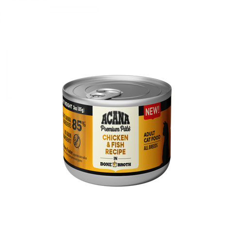 Acana Premium Pt Canned Cat Food Chicken & Fish