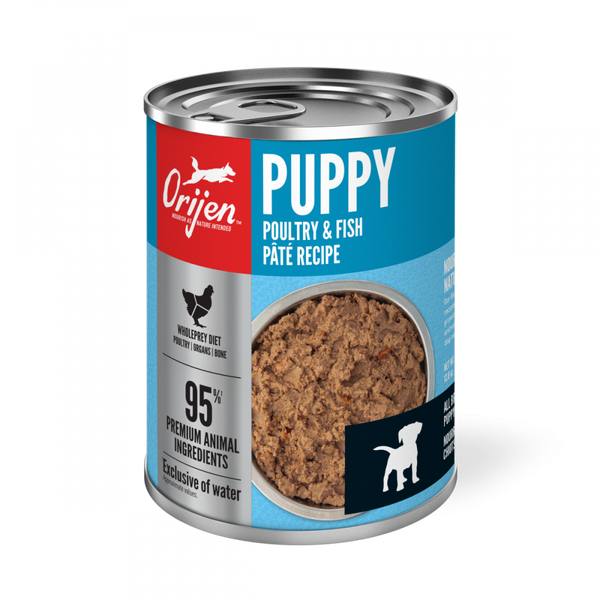 Orijen Puppy Recipe, Poultry & Fish Pate, Grain-free, Premium Wet Dog Food