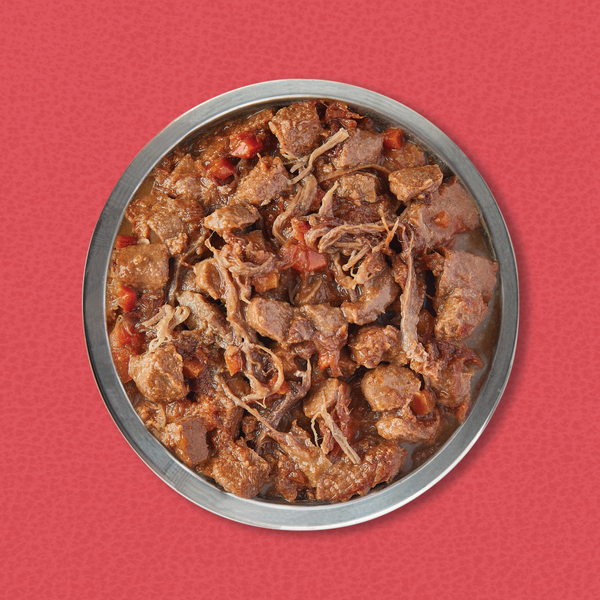 Orijen Beef Recipe Stew with Shredded Beef and Eggs Grain Free Dog Food