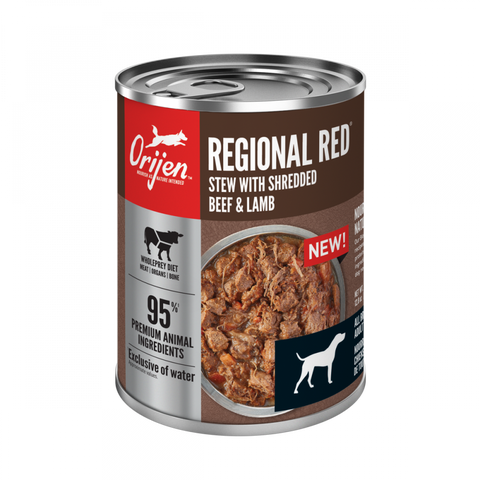 ORIJEN Real Meat Shreds, Grain-free, Regional Stew,  Premium Wet Dog Food