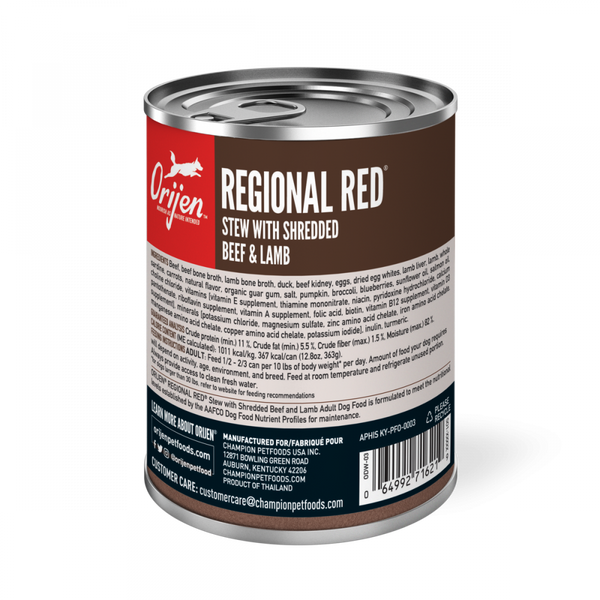 Orijen Real Meat Shreds, Grain-free, Regional Stew,  Premium Wet Dog Food