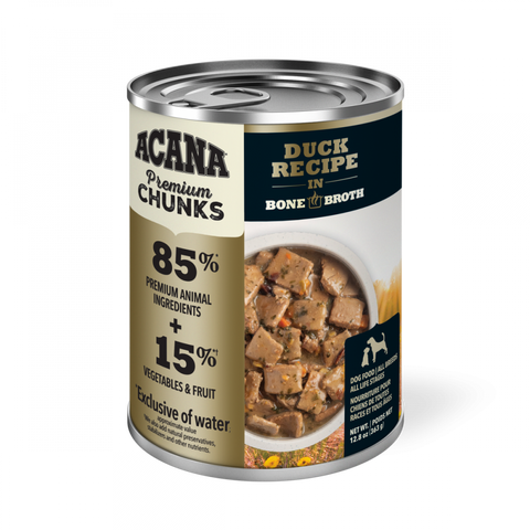 Acana Premium Chunks Canned Dog Food Duck