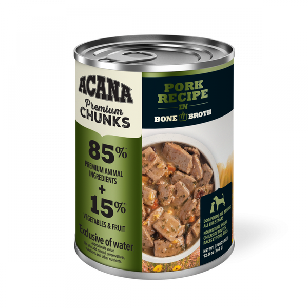 Acana Premium Chunks Canned Dog Food Pork