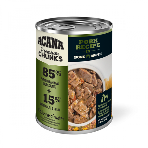Acana Premium Chunks Canned Dog Food Pork