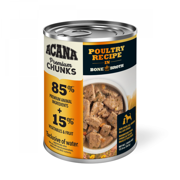 Acana Premium Chunks Canned Dog Food Poultry