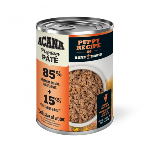 ACANA Premium Pate Grain Free Puppy Recipe in Bone Broth Wet Dog Food