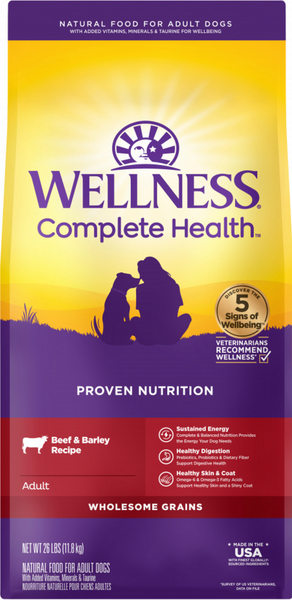Wellness Complete Health Adult Beef & Barley Recipe