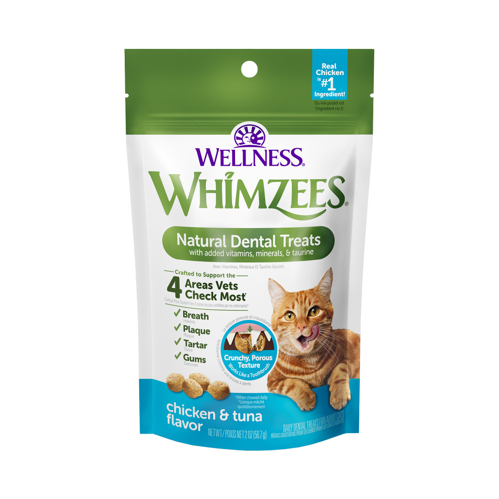 Whimzees Cat Dental Treats Chicken & Tuna Flavor
