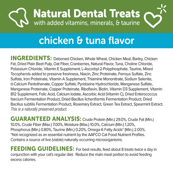 Whimzees Cat Dental Treats Chicken & Tuna Flavor