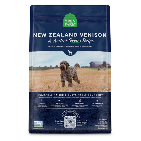 Open Farm New Zealand Venison and Ancient Grains Dry Dog Food