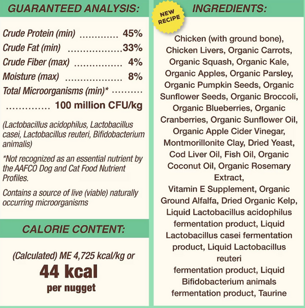 Primal Freeze Dried Nuggets Grain Free Chicken Formula Dog Food