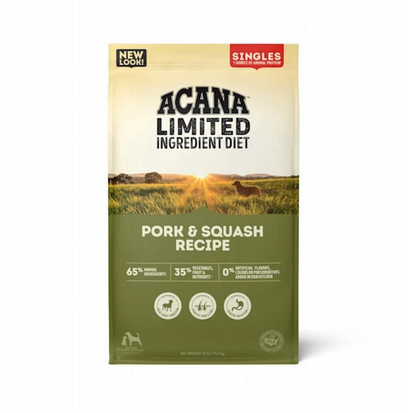 ACANA Singles Limited Ingredient Grain Free High Protein Pork & Squash Recipe Dry Dog Food