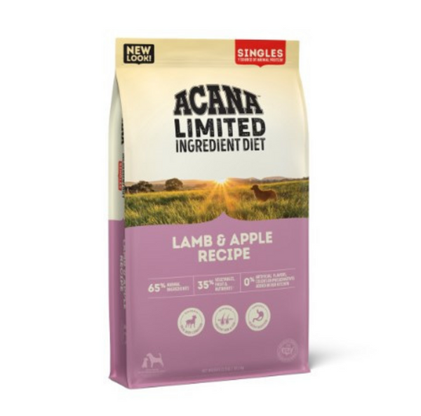 Acana Singles, Lamb & Apple Recipe, Limited Ingredient Diet Dry Dog Food