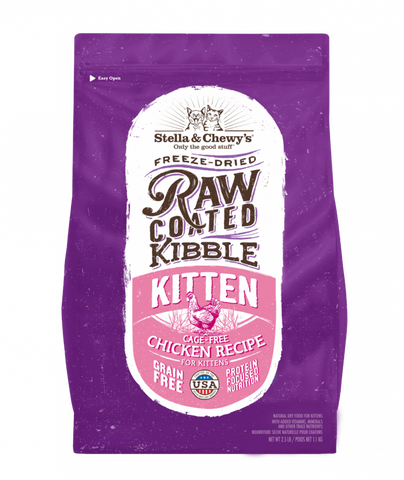 Stella and Chewys Raw Coated Premium Kibble Cat and Kitten Food